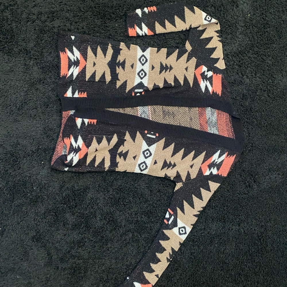 Tribal Patterned Knit Sweater